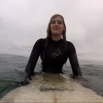 Kassie Gile Surfing Lincoln City