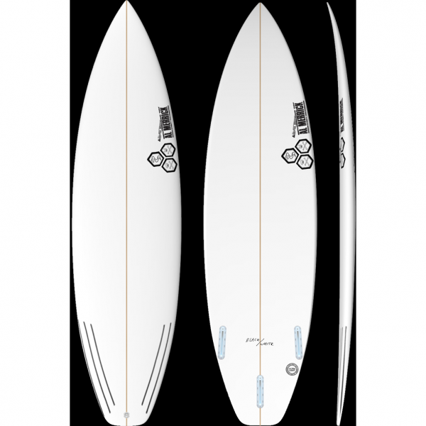 Black and White Channel Islands Surfboard