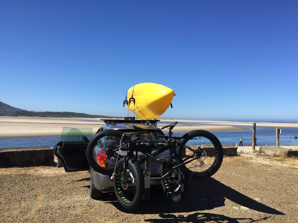 Kayaking on the Oregon coast