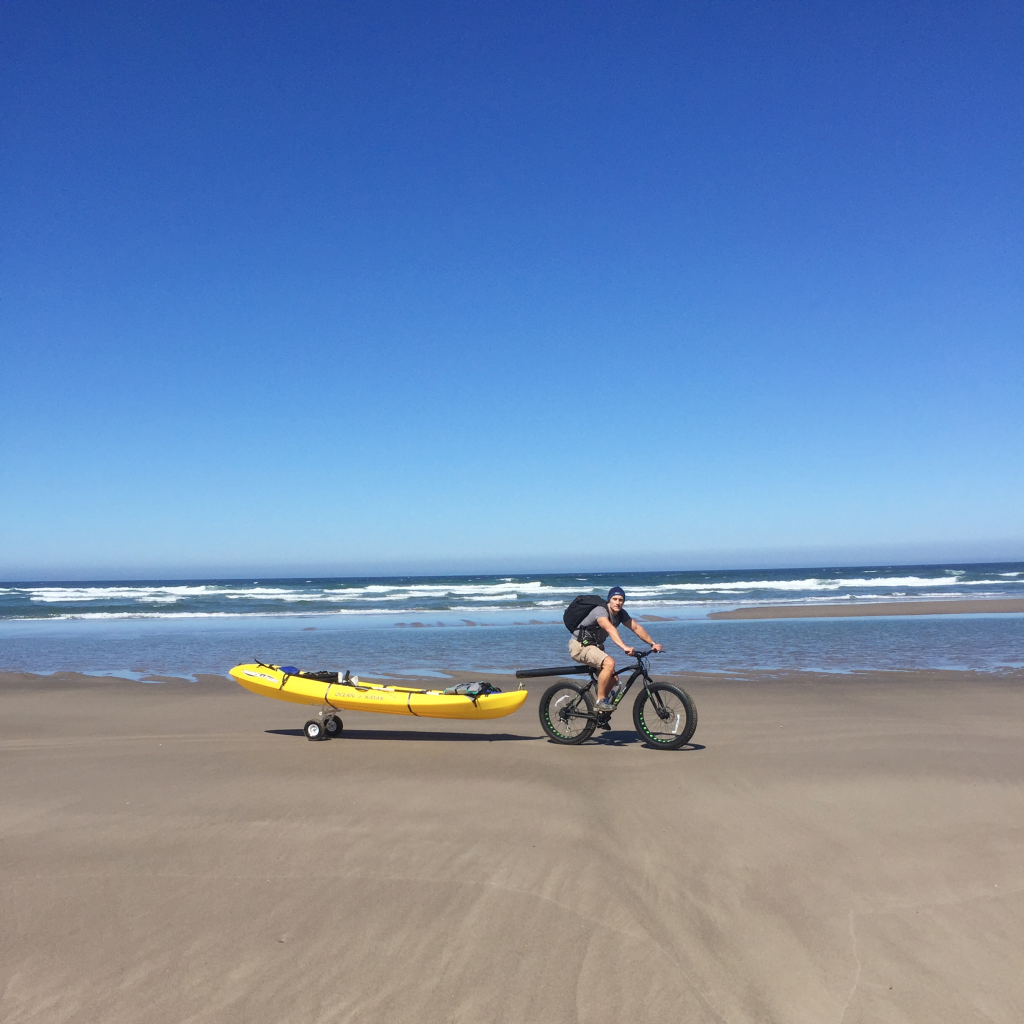 Ocean kayaking on the Oregon coast