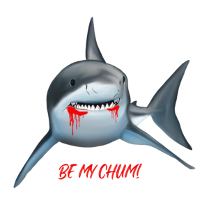 Be My Chum Shark Sticker