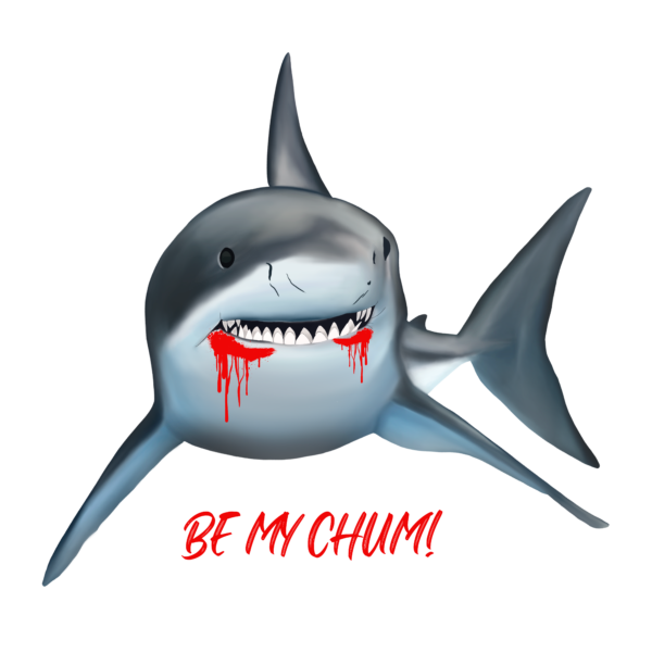 Be My Chum Shark Sticker