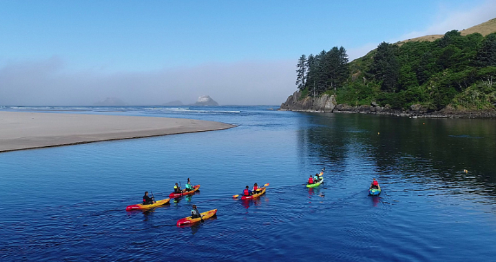 Safari Town Guided Kayak Tours Lincoln City Oregon