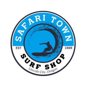 Safari Town Surf Shop Logo Sticker